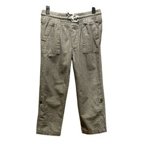 H&M Boys Pull On Drawstring Pants Roll up ankles Size 4-5